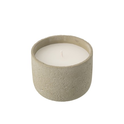 Vase rond en céramique blanche 21x10x29.5 cm